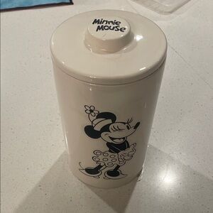 Disney Minnie Mouse White Storage Canister